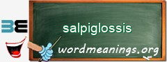 WordMeaning blackboard for salpiglossis